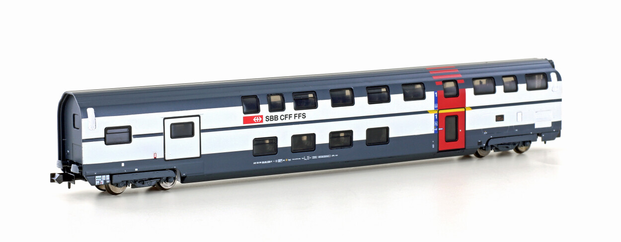 Hobbytrain H25128  Doppelstock-Personenwagen IC2000 1.Kl./Gepäck  Ep. V-VI SBB