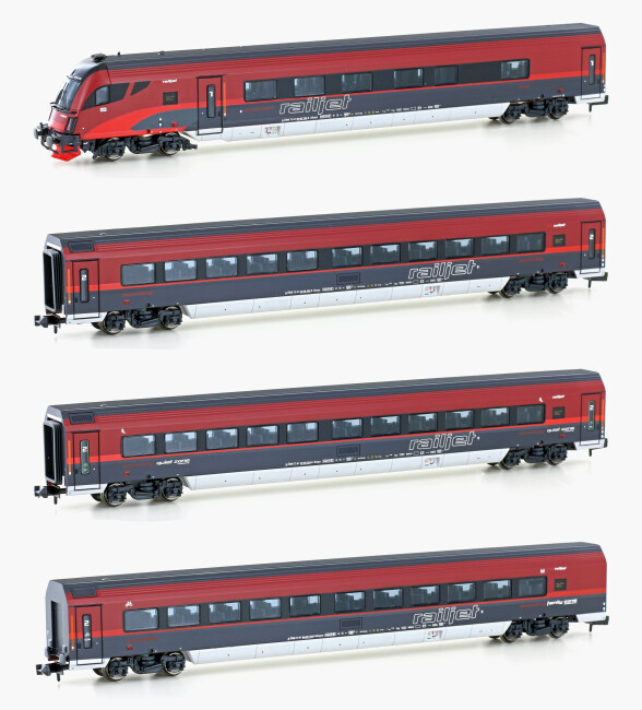 Hobbytrain H25224  4er Set Personenwagen ÖBB Railjet Set 1  Ep. VI ÖBB