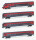 Hobbytrain H25224  4er Set Personenwagen &Ouml;BB Railjet Set 1  Ep. VI &Ouml;BB