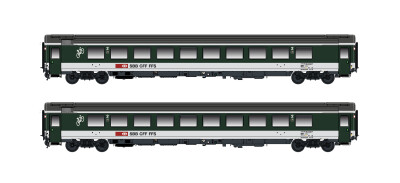 Hobbytrain H25502  2er-Set Personenwagen Bpm 2.Kl. (UIC...