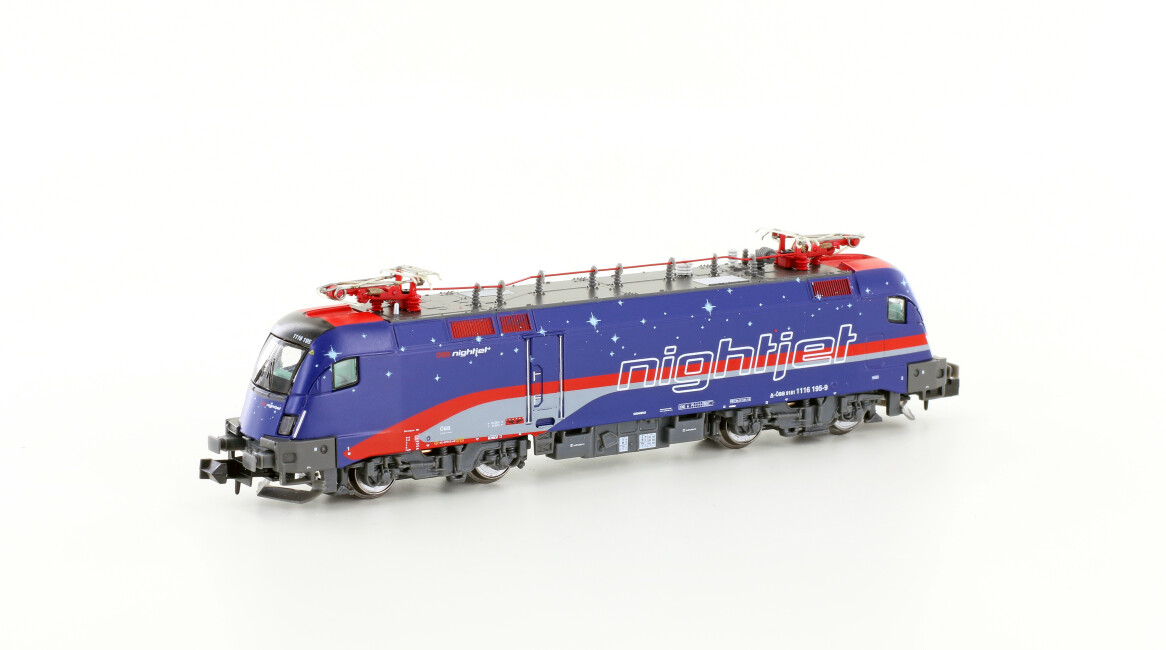 Hobbytrain H2783  E-Lok Rh 1116 195 Taurus Nightjet  Ep. VI ÖBB