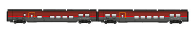 J&auml;gerndorfer JC12200  2er-Set Personenwagen Railjet...