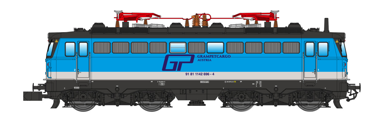 Jägerndorfer JC60100_2  E-Lok Rh 1042  Ep. VI Grampet