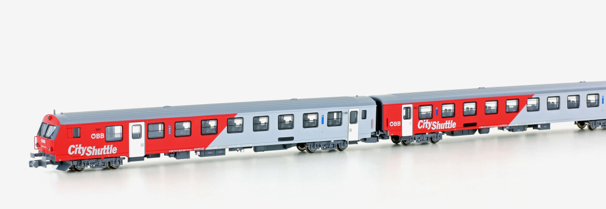 Jägerndorfer JC60380  3er-Set Personenwagen mit Steuerwagen CityShuttle  Ep. VI ÖBB