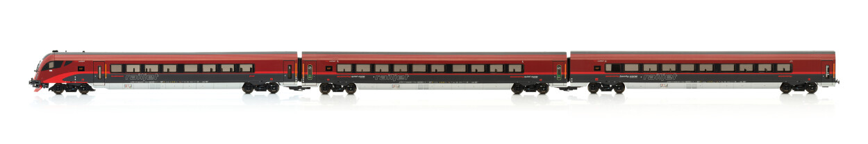 Jägerndorfer JC70310  3er-Set Personenwagen Railjet mit Steuerwagen  Ep. VI ÖBB