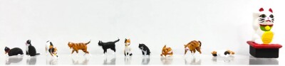 Kato K06603  Figuren Set Katzen 1:87 11 St&uuml;ck