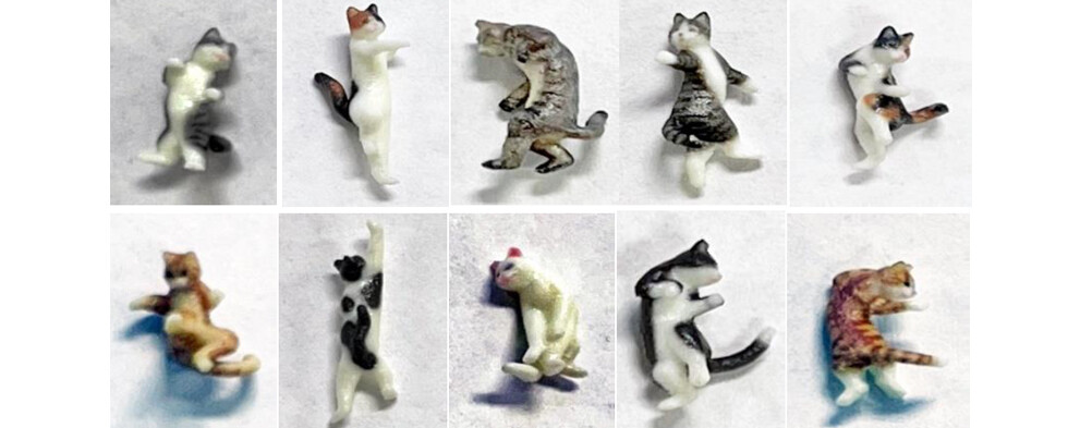 Kato K06605  Figuren Set Katzen / Ninja-Cats 1:87 10 Stück