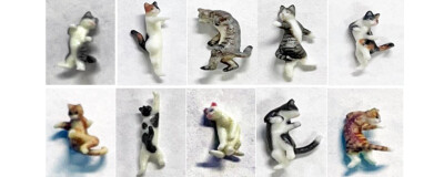 Kato K06605  Figuren Set Katzen / Ninja-Cats 1:87 10...