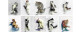 Kato K06605  Figuren Set Katzen / Ninja-Cats 1:87 10 St&uuml;ck