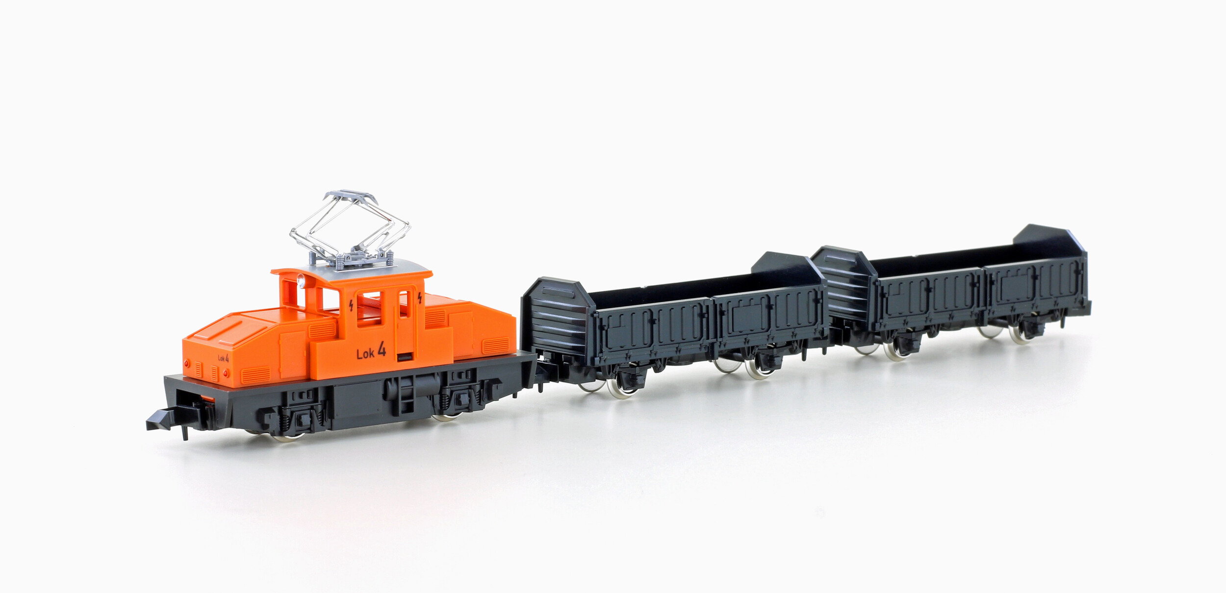 Train de marchandises - KATO by Lemke - BR 169 - Vert - 2 wagons de marchandises Train de marchandises - KATO by Lemke - BR 169 - Vert - 2 wagons de marchandises