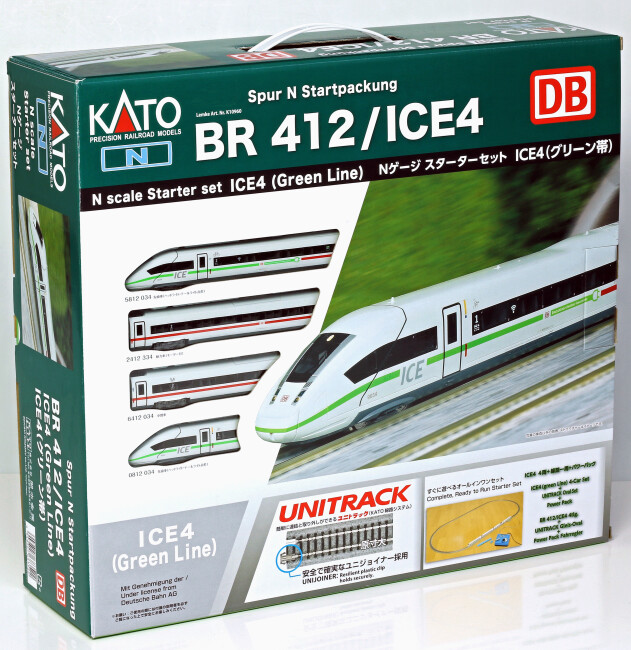 Kato K10960  Start-Set mit Triebzug ICE4 Klimaschützer Analog  Ep. VI DB AG