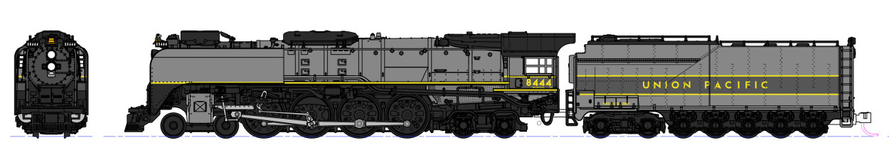 Kato K1260403  Dampflok FEF-3 Greyhound  Ep. II-VI UP