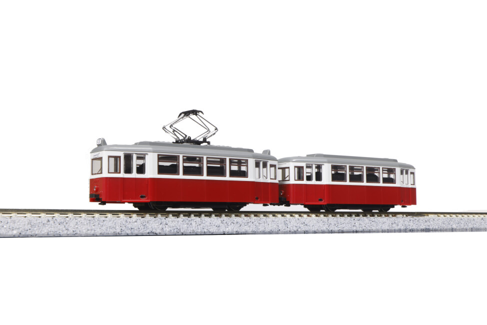 Kato K14806-3  Straßenbahn Düwag  rot-weiß 2-teilig