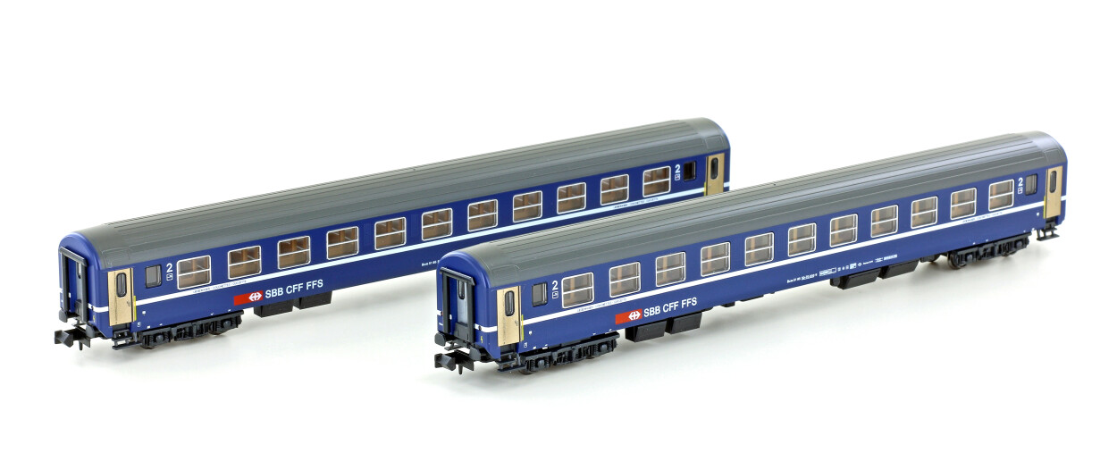 Kato K23010  2er-Set Liegewagen RIC Bcm  Ep. IV-V SBB