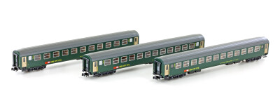 Kato K23012  3er-Set Personenwagen RIC Bm 2.Kl.  Ep. IV-V...