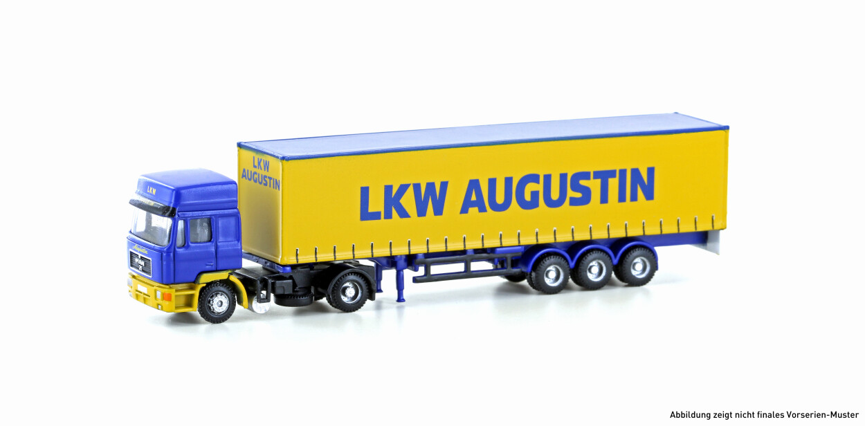 MiNis LC4069  MAN F90 Gardinenplanen-Sattelzug LKW Augustin (AT)