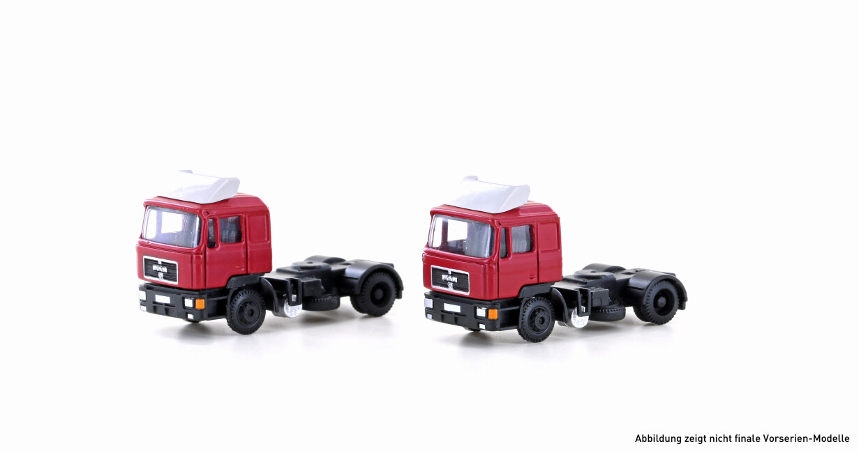 MiNis LC4073  2er-Set MAN F90 SZM 2-achsigerigerig rot