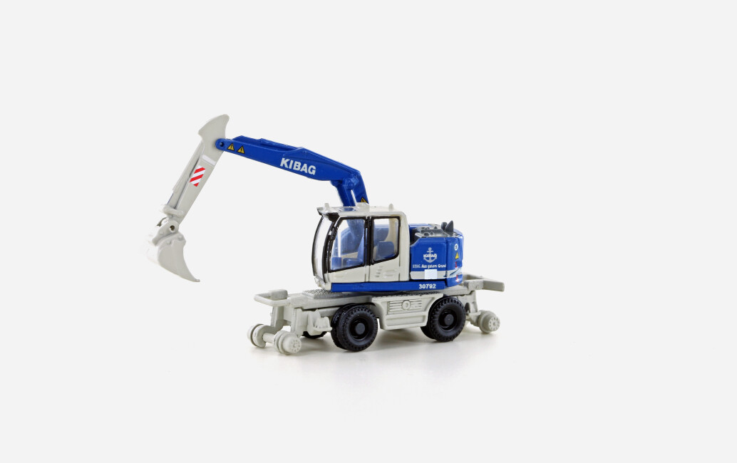 MiNis LC4259  Liebherr A922 Rail 2-Wege Bagger KIBAG (CH) mitTieflöffel