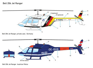 Lemke Collection LC5101  Hubschrauber Bell 206 Jet Ranger...