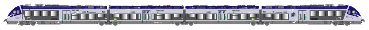 L.S. Models LS10397  E-Triebzug AGC 4 Bretagne 4-teilig  Ep. VI SNCF