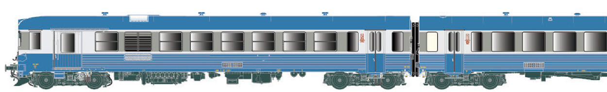 L.S. Models LS11027  Diesel-Triebzug X 4900 2-teilig  Ep. IV SNCF