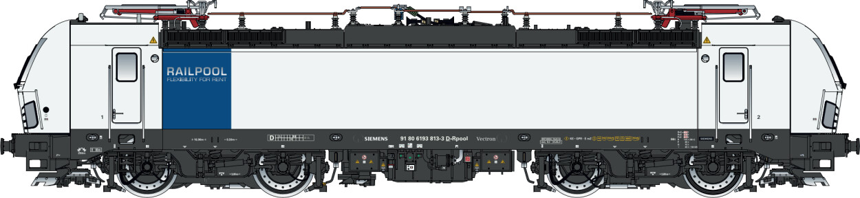 L.S. Models LS16079  E-Lok BR 193 813 Alpen-Sylt-Express  Ep. VI Railpool