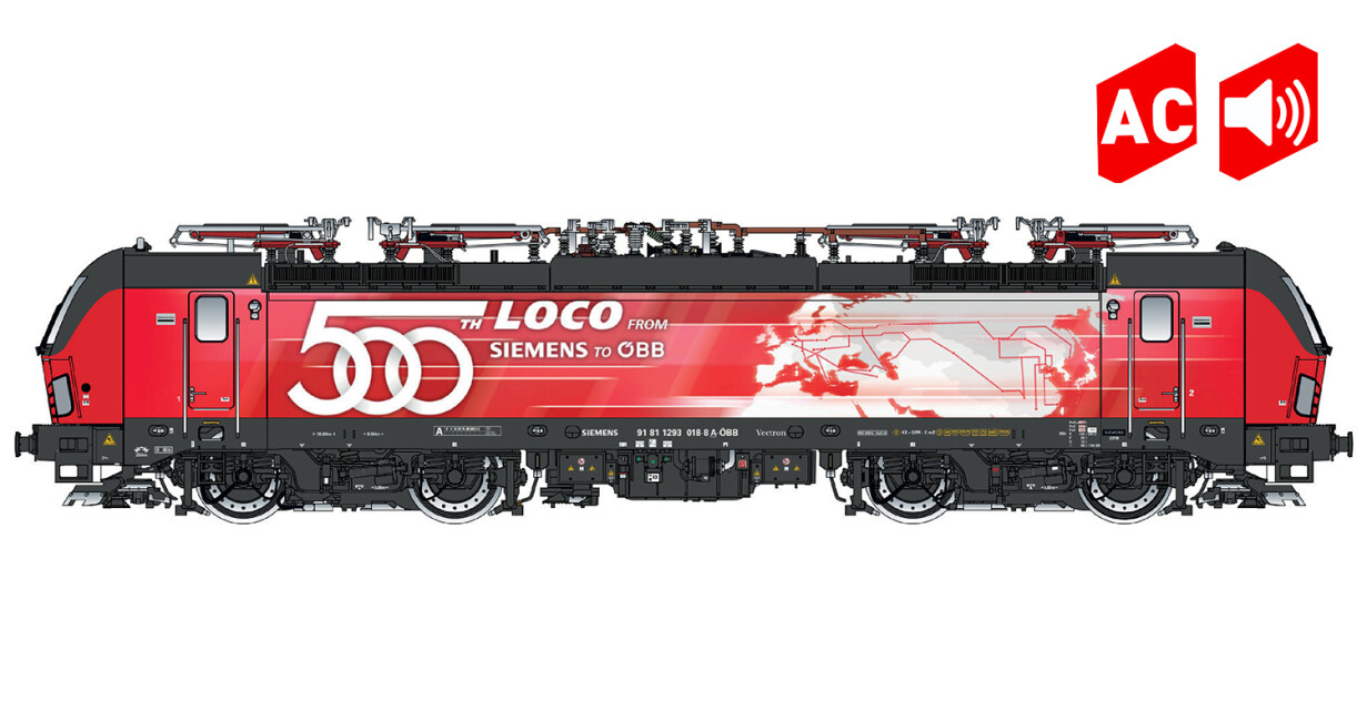 L.S. Models LS17912S  E-Lok Rh 1293 018 Vectron 500th  Ep. VI ÖBB Sound  AC