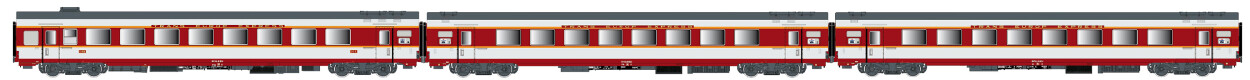L.S. Models LS40082AC  3er-Set Personenwagen GC A3rtux+A8tu+A8u Capito  Ep. IV SNCF