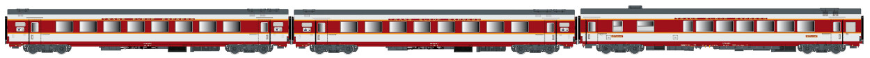 L.S. Models LS40083AC  3er-Set Personenwagen GC A8tu+A8u+Vru Capitole  Ep. IV SNCF
