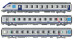 L.S. Models LS41232AC  3er-Set Personenwagen VU+VTU TER AURA  Ep. VI SNCF  AC