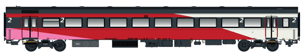 L.S. Models LS44057-2  Personenwagen ICRm 2.Kl. B FYRA Wg.26  Ep. VI NS