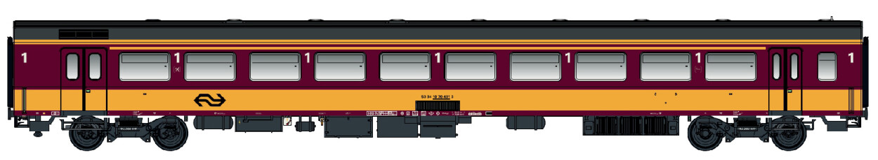 L.S. Models LS44261  Personenwagen ICR 1.Kl. A10 Benelux  Ep. VI NS