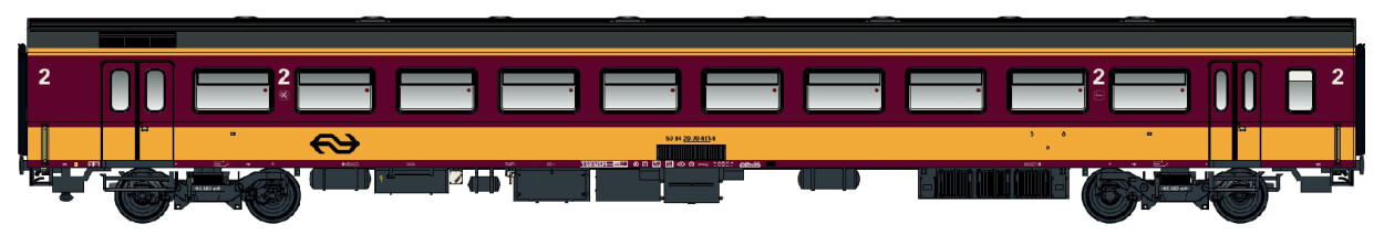 L.S. Models LS44262  Personenwagen ICR 2.Kl. B10 Benelux  Ep. VI NS