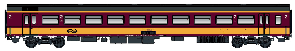 L.S. Models LS44264  Personenwagen ICR 2.Kl. B10 Benelux  Ep. VI NS