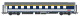 L.S. Models LS47037  Schlafwagen WLAB-30 inox-blau Wortmarke  Ep. VI &Ouml;BB
