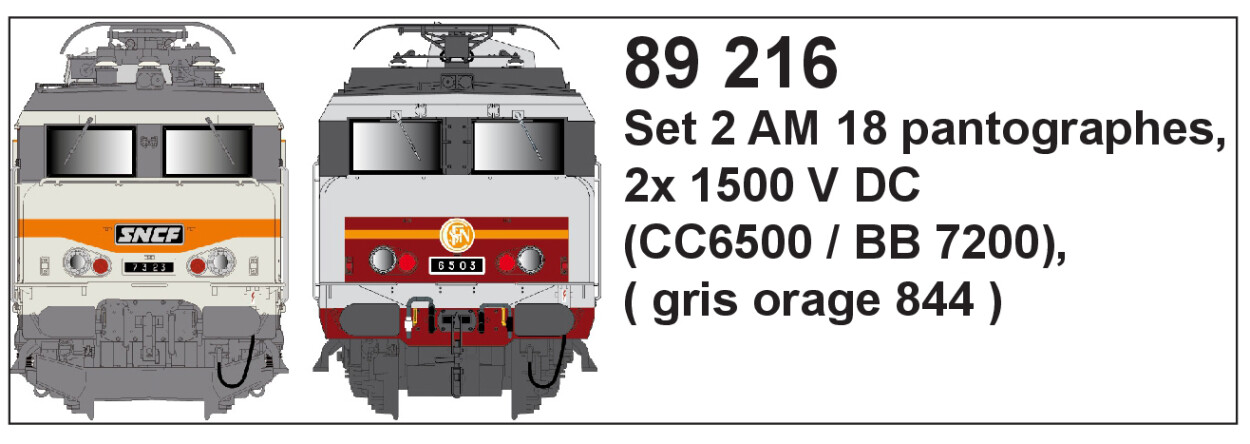 L.S. Models LS89216  Stromabnehmer AM18 (CC 6500/BB 7200) 2-teilig