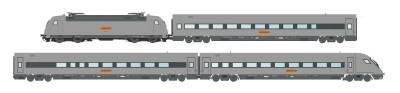 L.S. Models MW2404AC  Personenzug Metropolitan mit E-Lok...