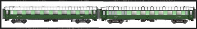 L.S. Models MW40923  2er-Set Personenwagen Pullman ETAT...