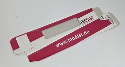 Faltschachtel mit Sichtfenster "modist"...