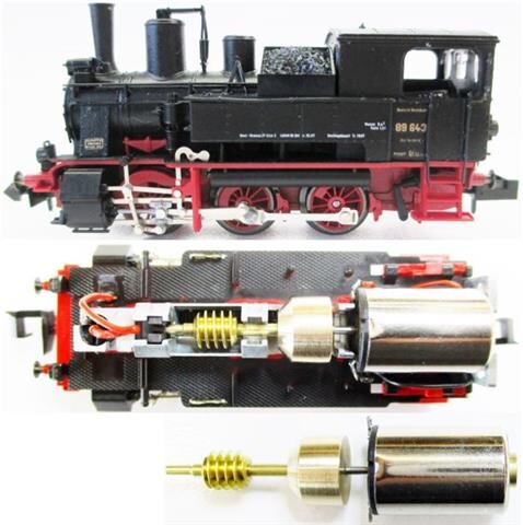 sb modellbau 3039 Motorisierungssatz für Minitrix BR 89.6 / DII / R 3/3 Spur N