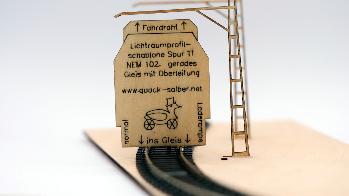 Quack & Salber 171301-230201-0001 Lichtraumprofil-Schablonen, 4 Stück im Set