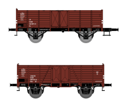 H&Auml;DL 25003 G&uuml;terwagenset I, 2 offene...