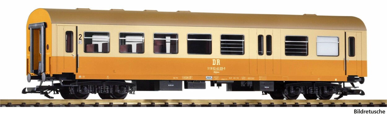 PIKO 37659 G-Rekowg. Städte-Express 2. Kl mit Gepäckabteil DR IV