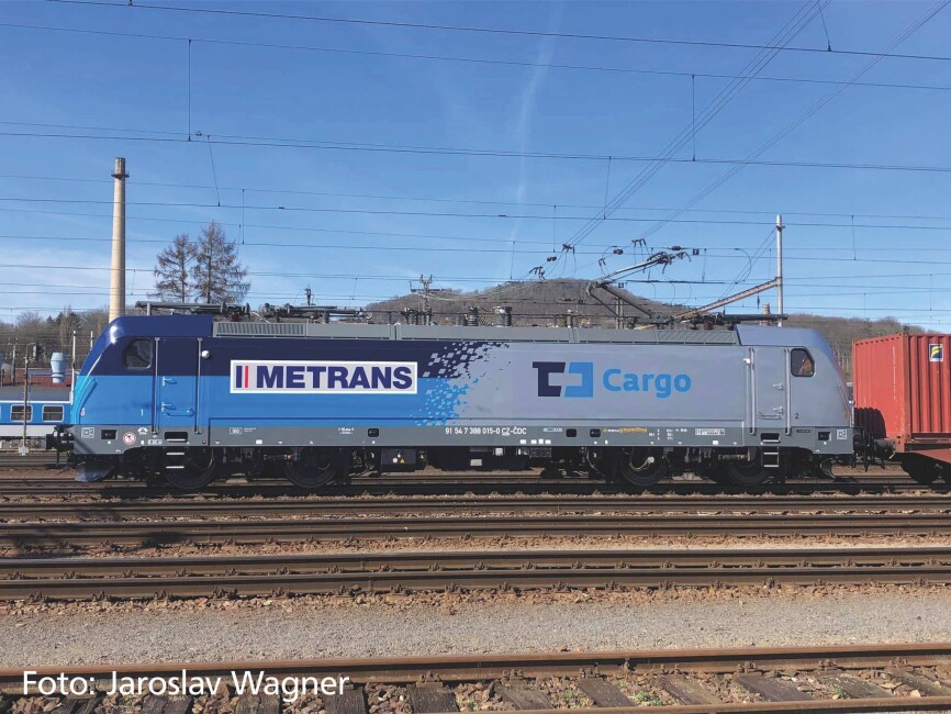 PIKO 47809 TT-E-Lok BR 388 Metrans CD Cargo VI + PluX22 Dec. Sound