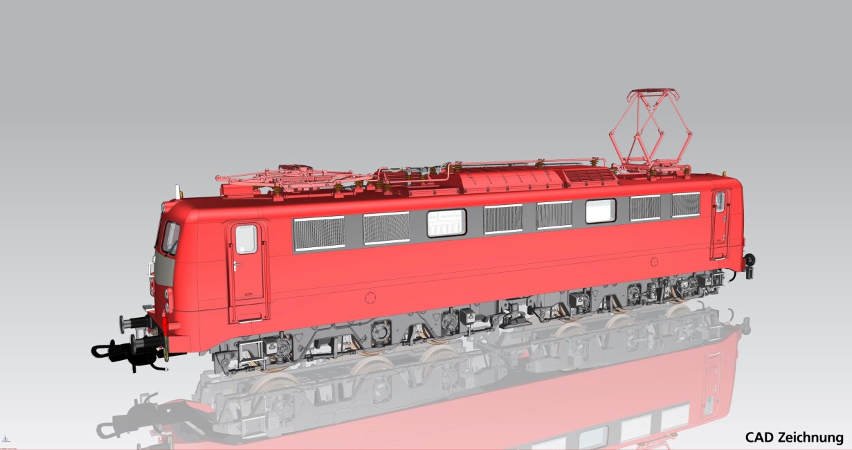 PIKO 51657 E-Lok BR 150 orientrot DB IV + DSS PluX22