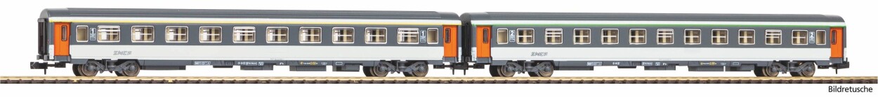 PIKO 94505 N-2er Set Abteilwg. 1.Kl. + 2.Kl. SNCF IV/V