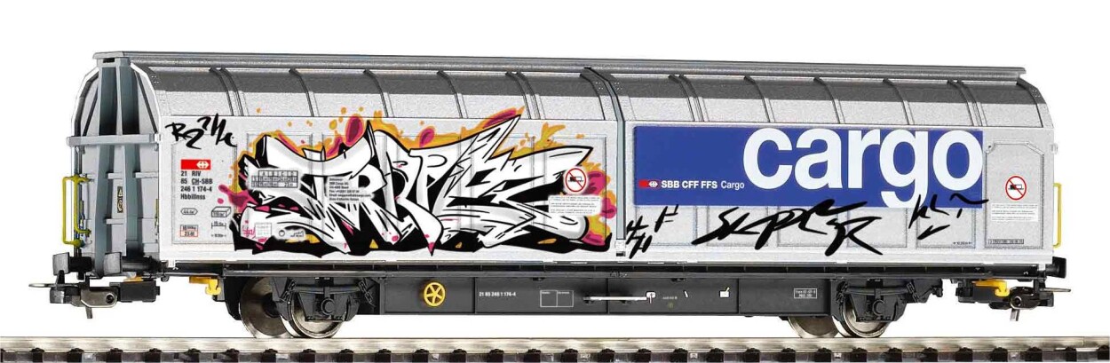 PIKO 97136 Schiebewandwg. Habillns SBB VI, mit Graffiti