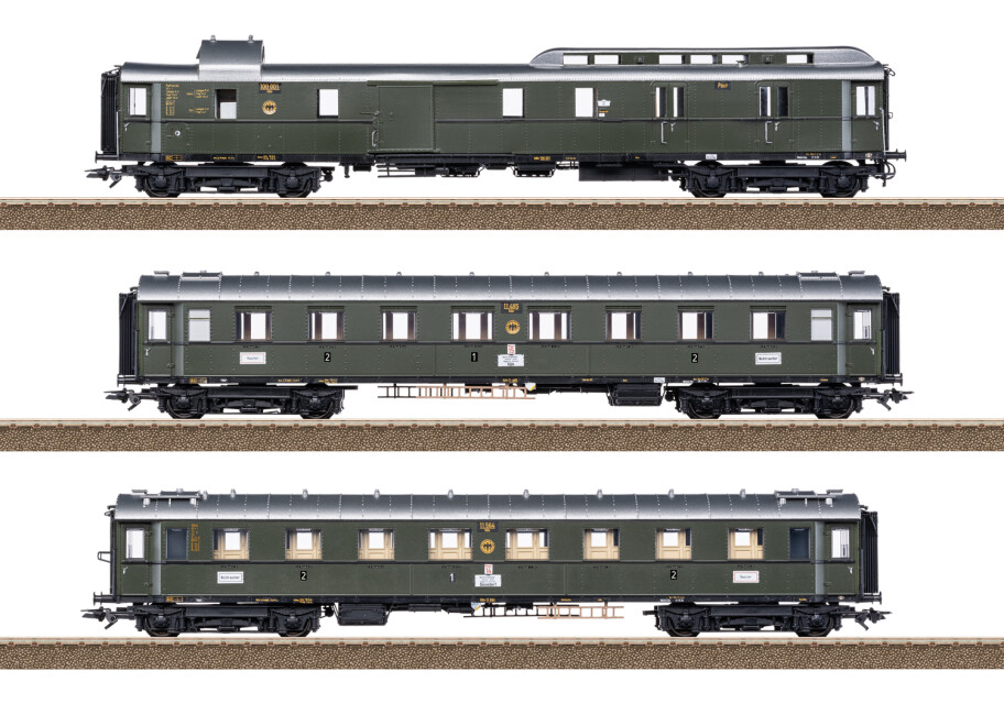 Trix 23650 Wagen-Set PwPost4ü-28 DRG