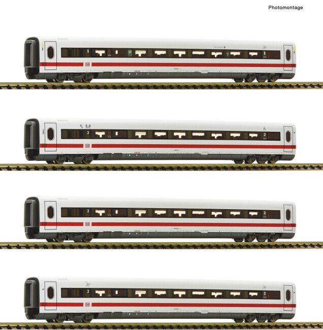 Fleischmann 7760004 4-tlg. Set: Ergänzungswagen zum ICE 2 (BR 402), DB AG