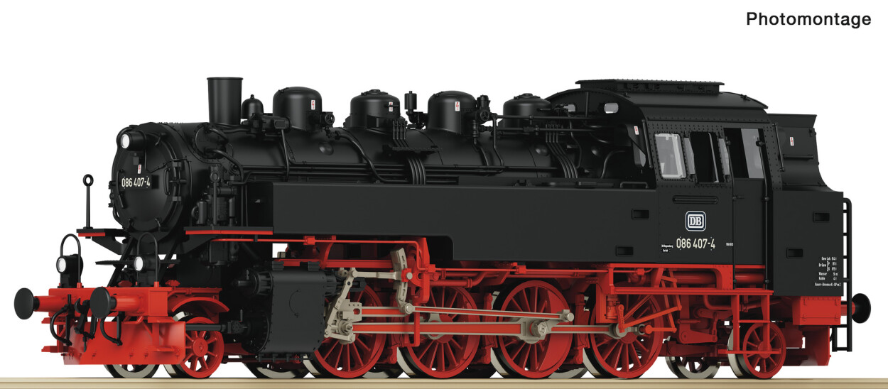 Roco 7100019 Dampflokomotive 086 407-4, DB, analog